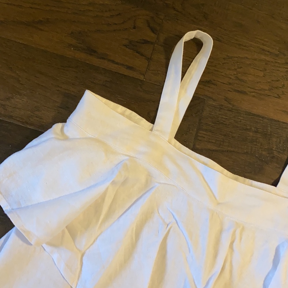 Linen/Rayon Ruffled Tank - Picture 2 of 3